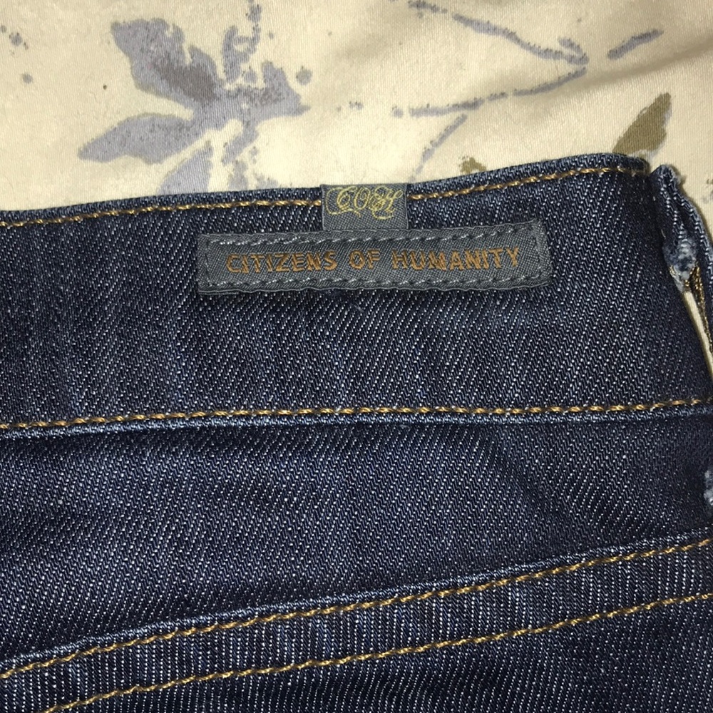 Dark blue jeans